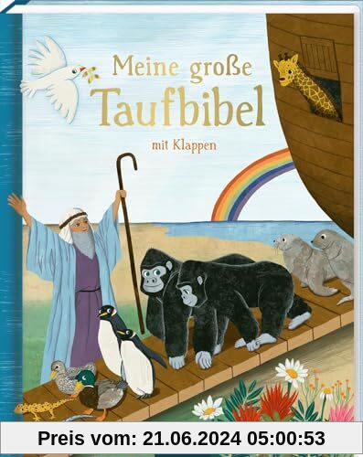 Meine große Taufbibel mit Klappen: Hochwertige erste Kinderbibel für Kleinkinder ab 2 Jahren, das perfekte Geschenk zu Geburt und Taufe